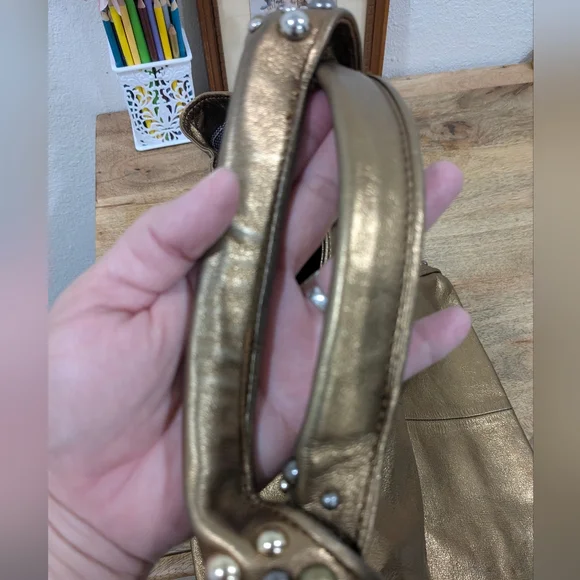 BETSEY JOHNSON VINTAGE Studded Bronze Bag - Picture 5 of 17